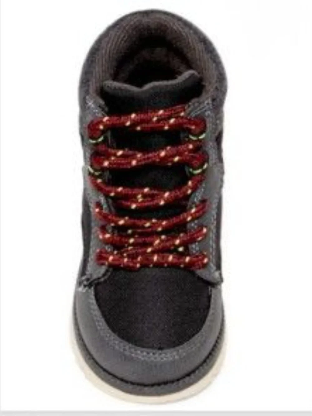 OshKosh B'gosh Toddler Boys Shoes Boots Hunter Grey Casual Fall Winter Sz 6 6T - Picture 11 of 14